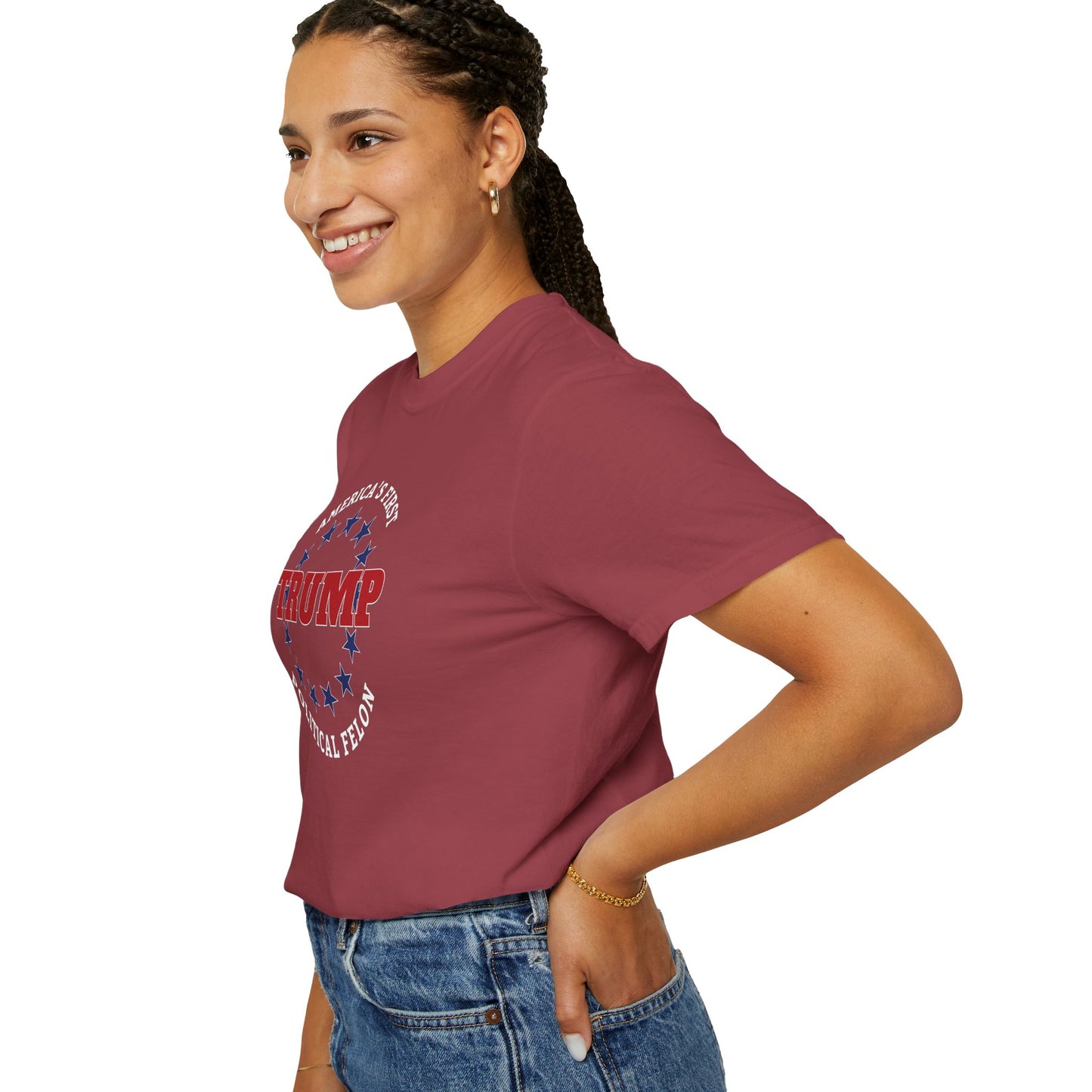 "Trump - America's First Political Felon", Unisex T-shirt