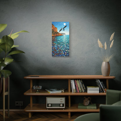 "Sky Kin VII – Gannet in the Glittering Noon", Fine Art Matte Canvas, Stretched, 1.25"