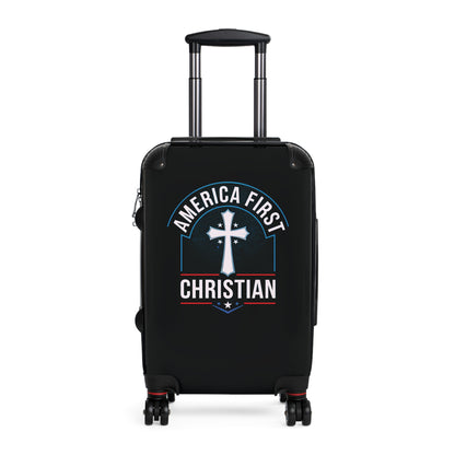 "America First - Christian" #02 Suitcases (Pitch Black)
