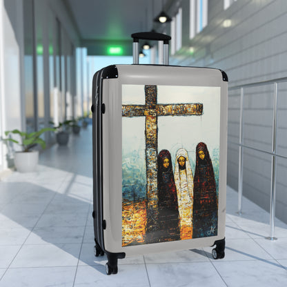 "At-the-Foot of the Cross - John 19:25", Suitcases (Light Grey)