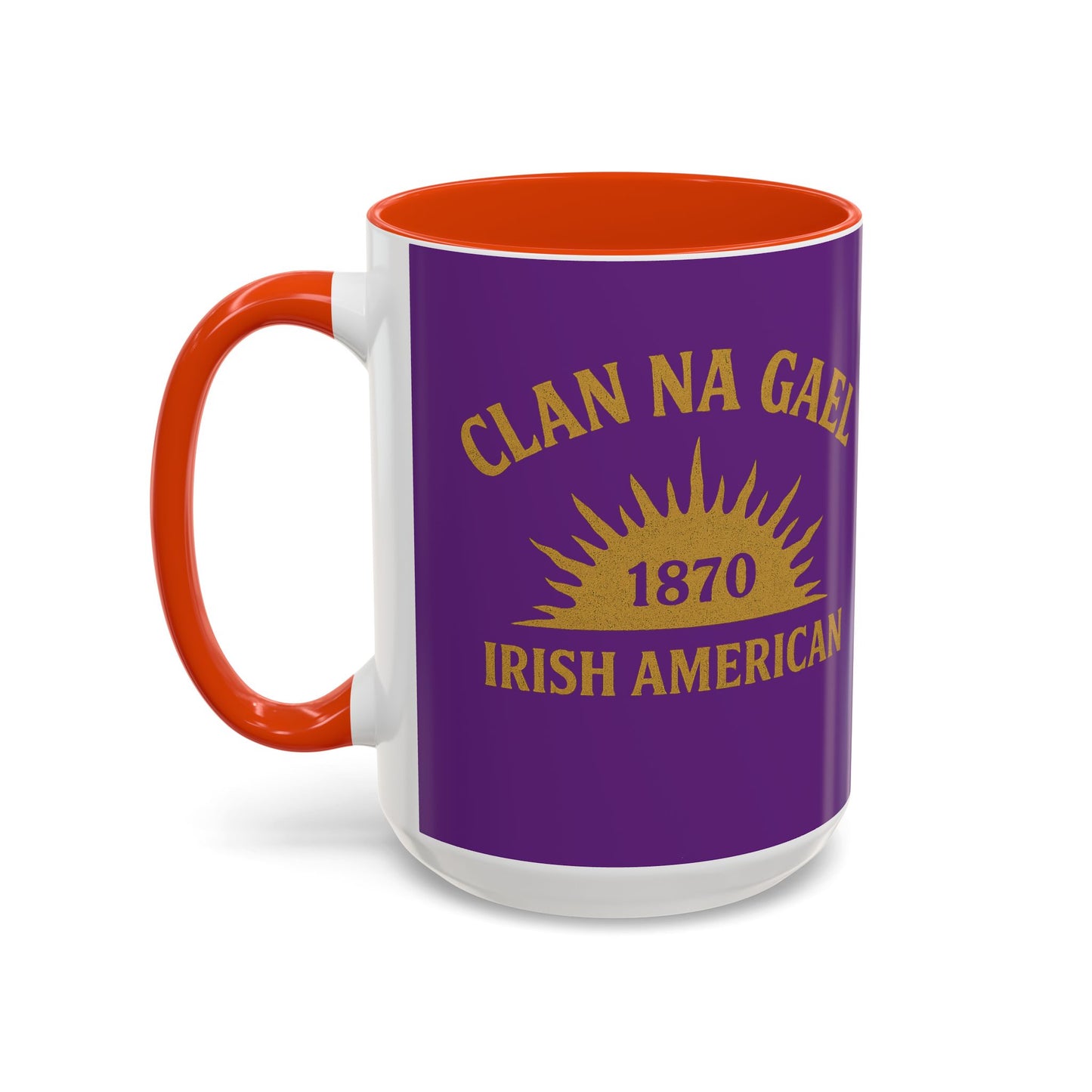 "Clan na Gael - Irish American", Colorful Mugs (11oz, 15oz) (Vesper Violet)