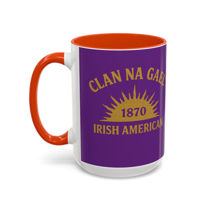 "Clan na Gael - Irish American", Colorful Mugs (11oz, 15oz) (Vesper Violet)