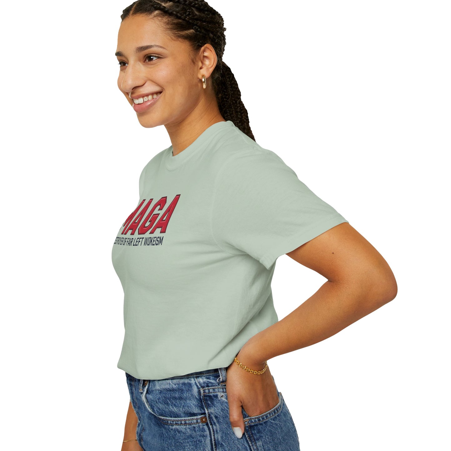 "MAGA - Destroyer of Far Left Wokeism", Unisex T-shirt