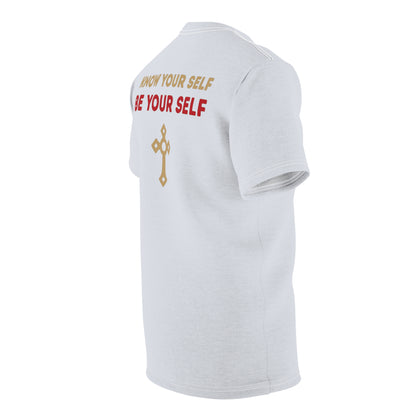 "Know Your Self", Unisex T-shirt (Inked Silk Grey)