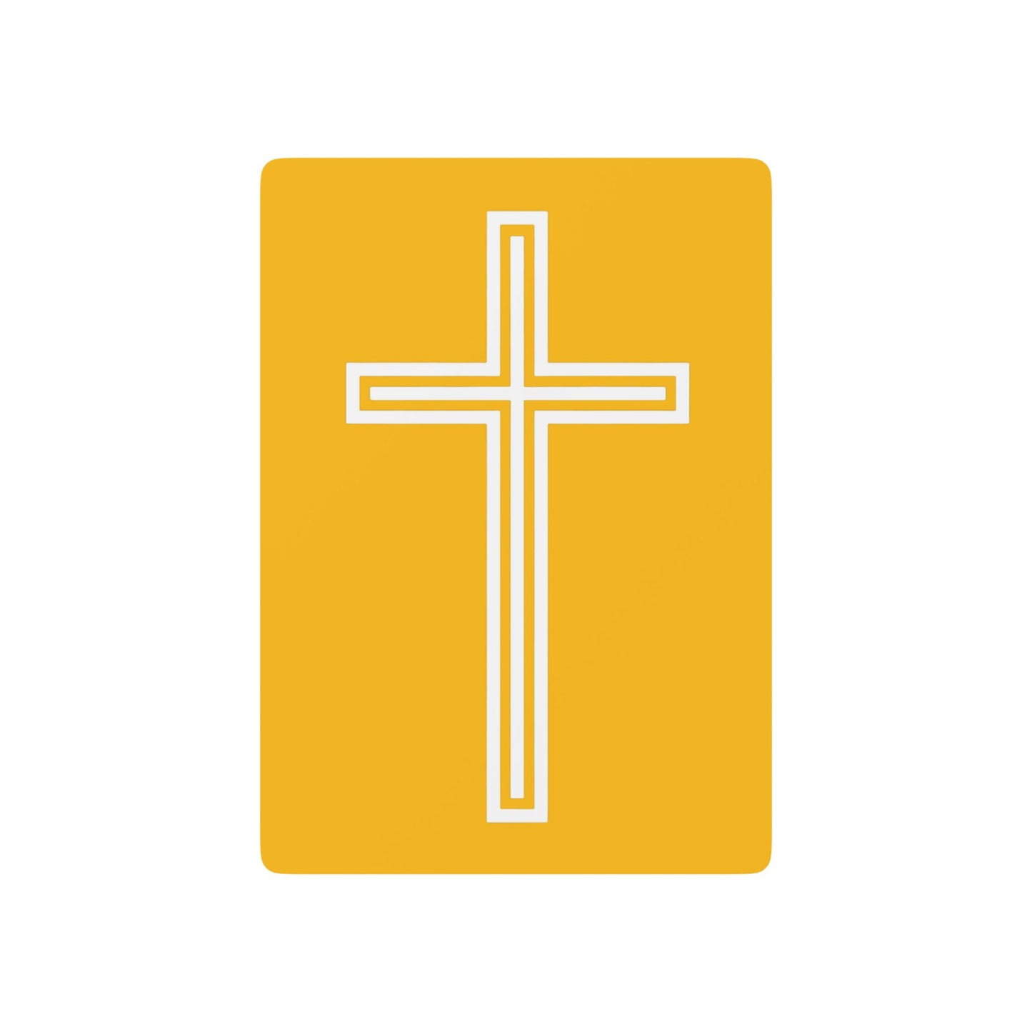 "A Simple Cross", Chrsitian Playing Cards (Honey Yellow)