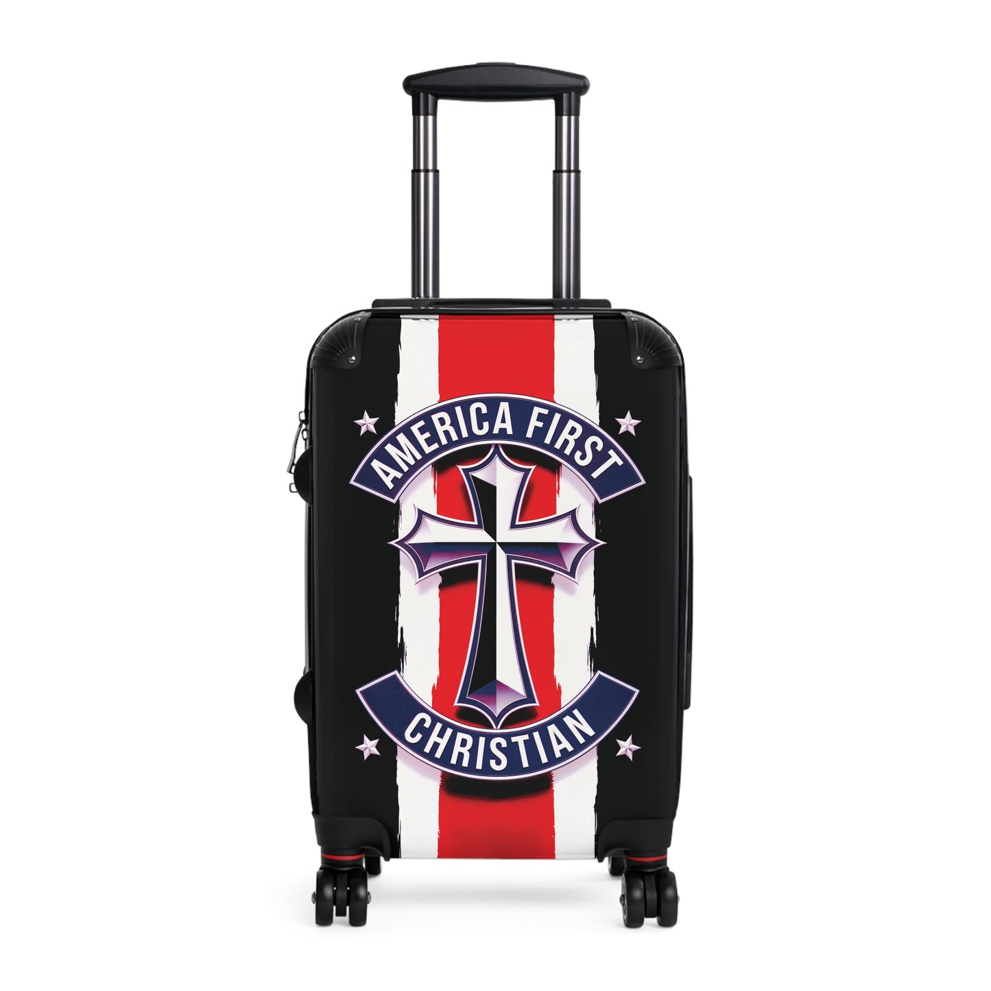 "America First Christian" Wall Art #02 Suitcases (Moonless Black)