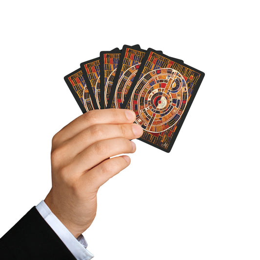 "Ancient Query", Fine Art Playing Cards (Void Black)