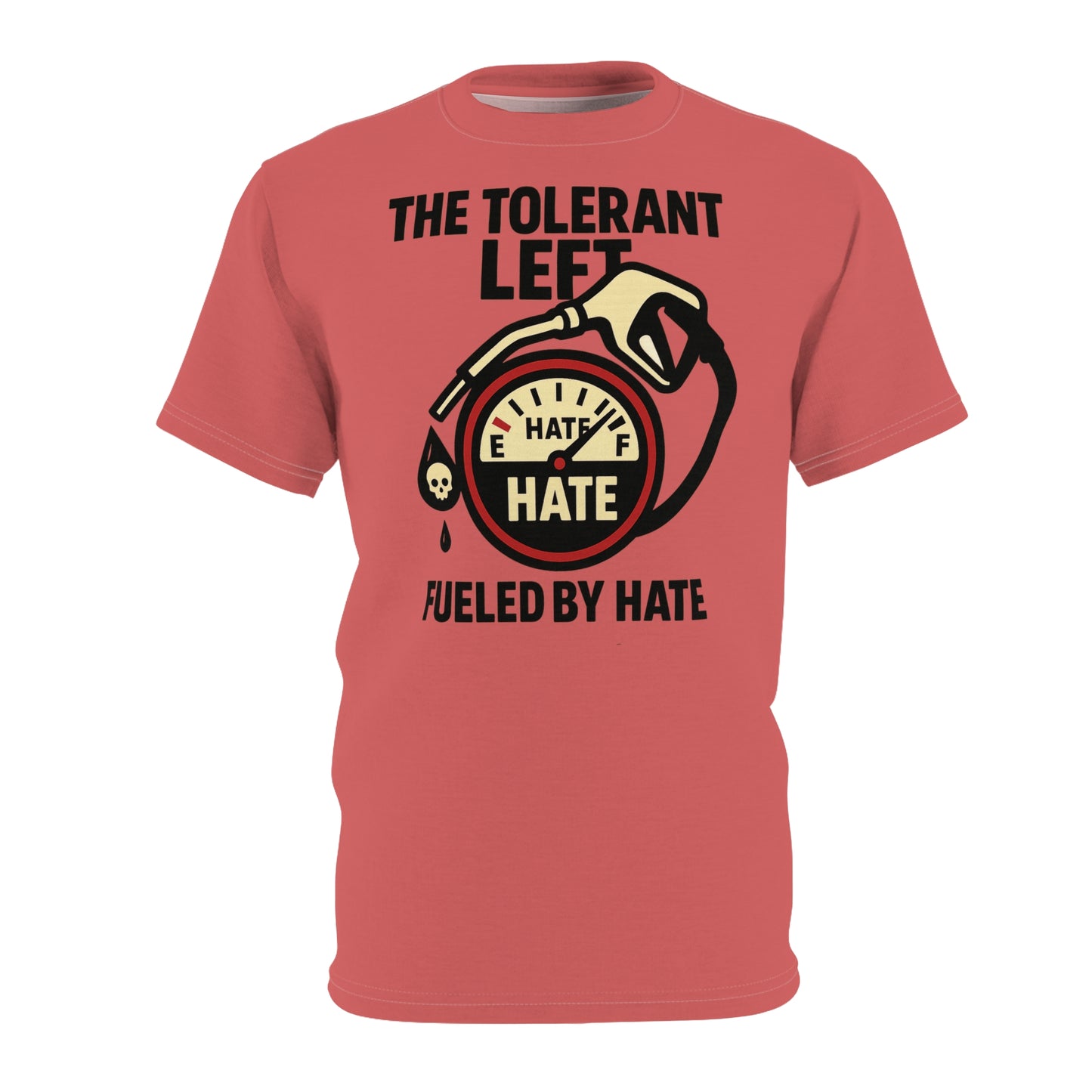 "The Tolerant Left", Unisex T-shirt (Faded Cherry)