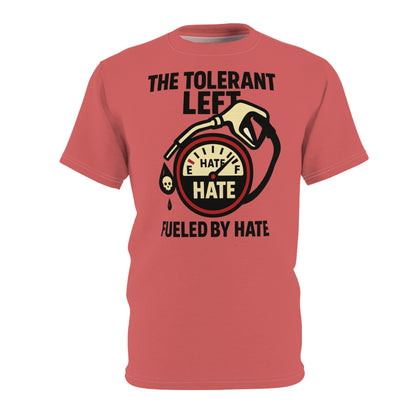 "The Tolerant Left", Unisex T-shirt (Faded Cherry)