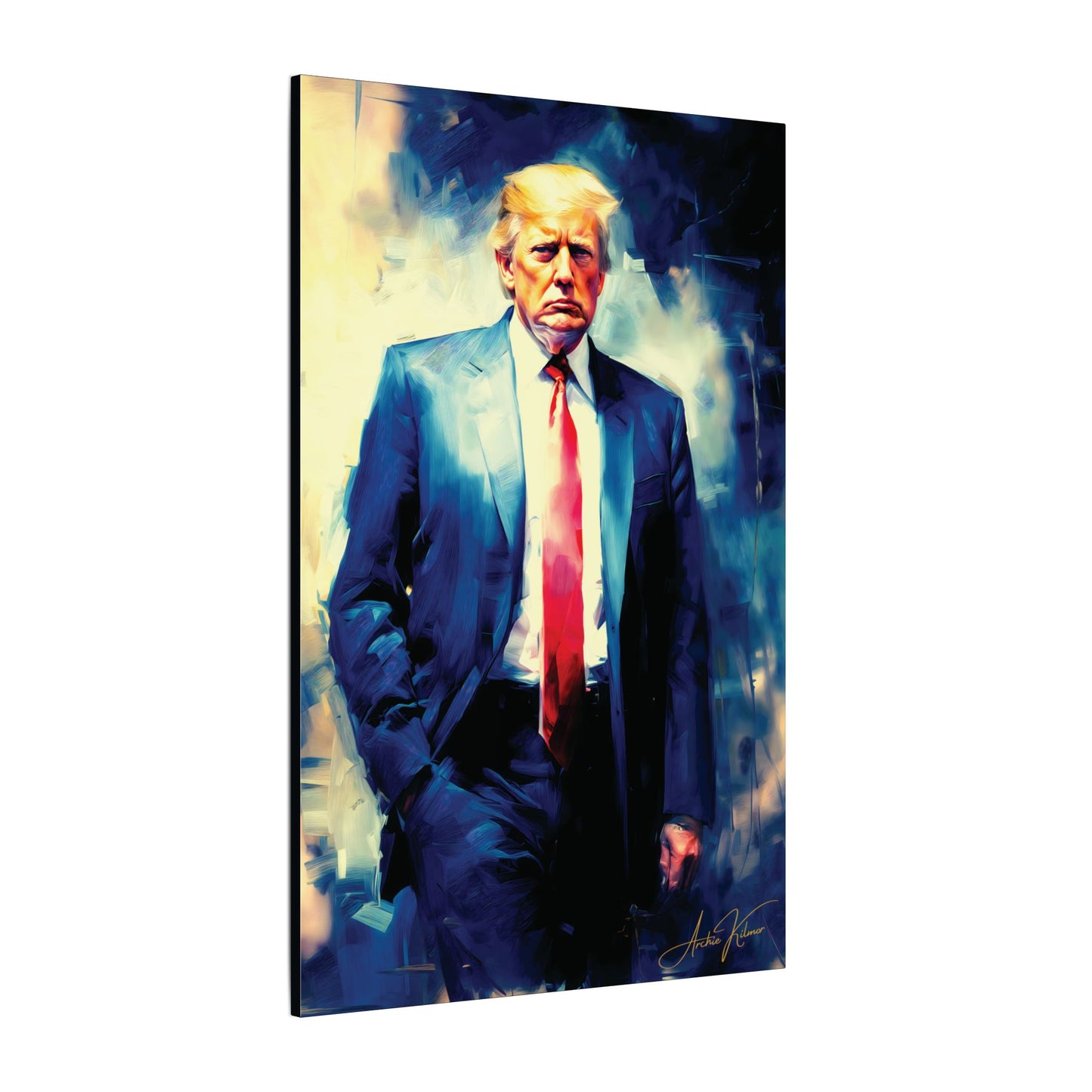 "Trump Portrait No. 6", Stretched Matte Canvas Fine Art Print
