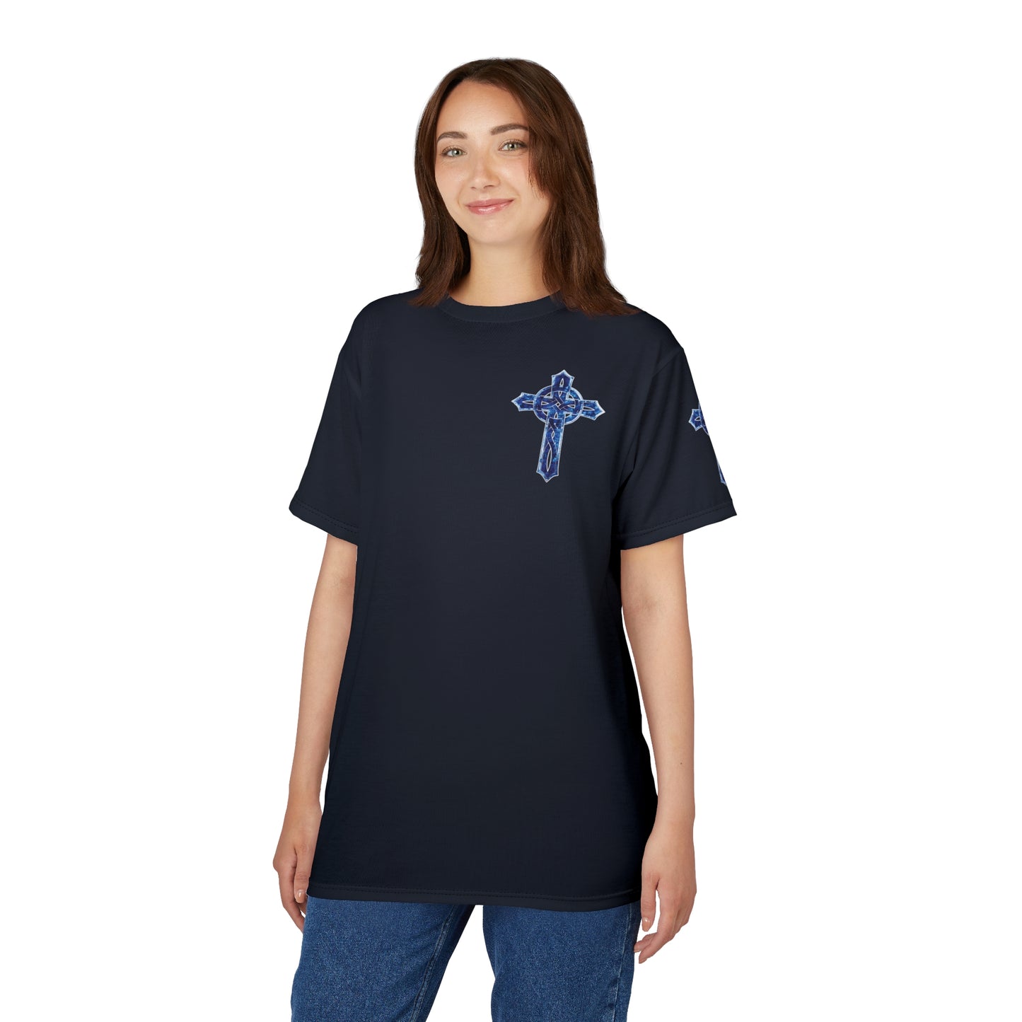 "Soldier of Christ", Unisex T-shirt (Blackstone Blue)