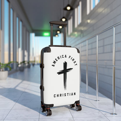 "America First Christian" #05 Suitcases (Alabaster White)