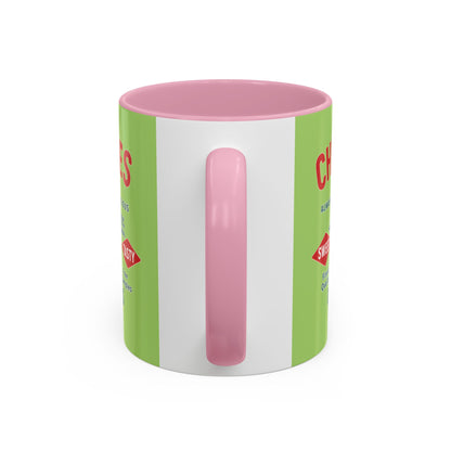 "Delicious Cherries", Colorful Mugs (11oz, 15oz) (Orchard Lime)