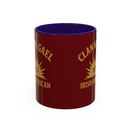 "Clan na Gael - Irish American", Colorful Mugs (11oz, 15oz) (Palladius Red)