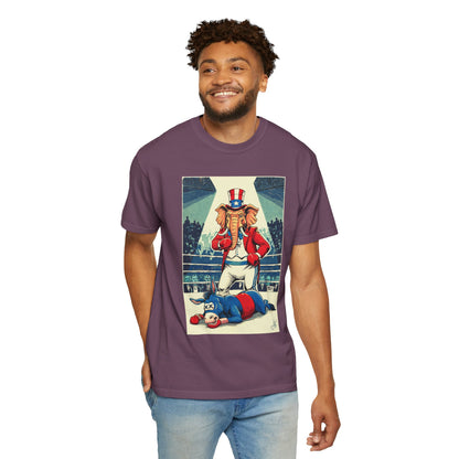 "Brutal Woke Knockout 2024", Unisex T-shirt (Dark Colors)