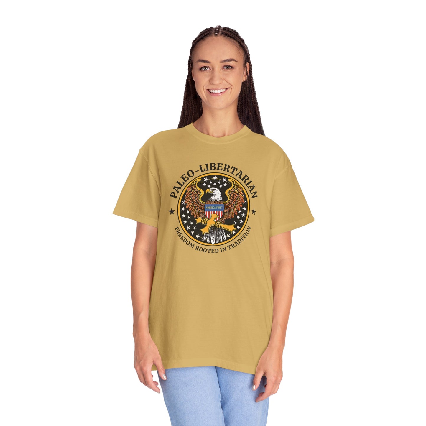 "Paleo-Libertarian" #01, Unisex T-shirt (Light Colors)