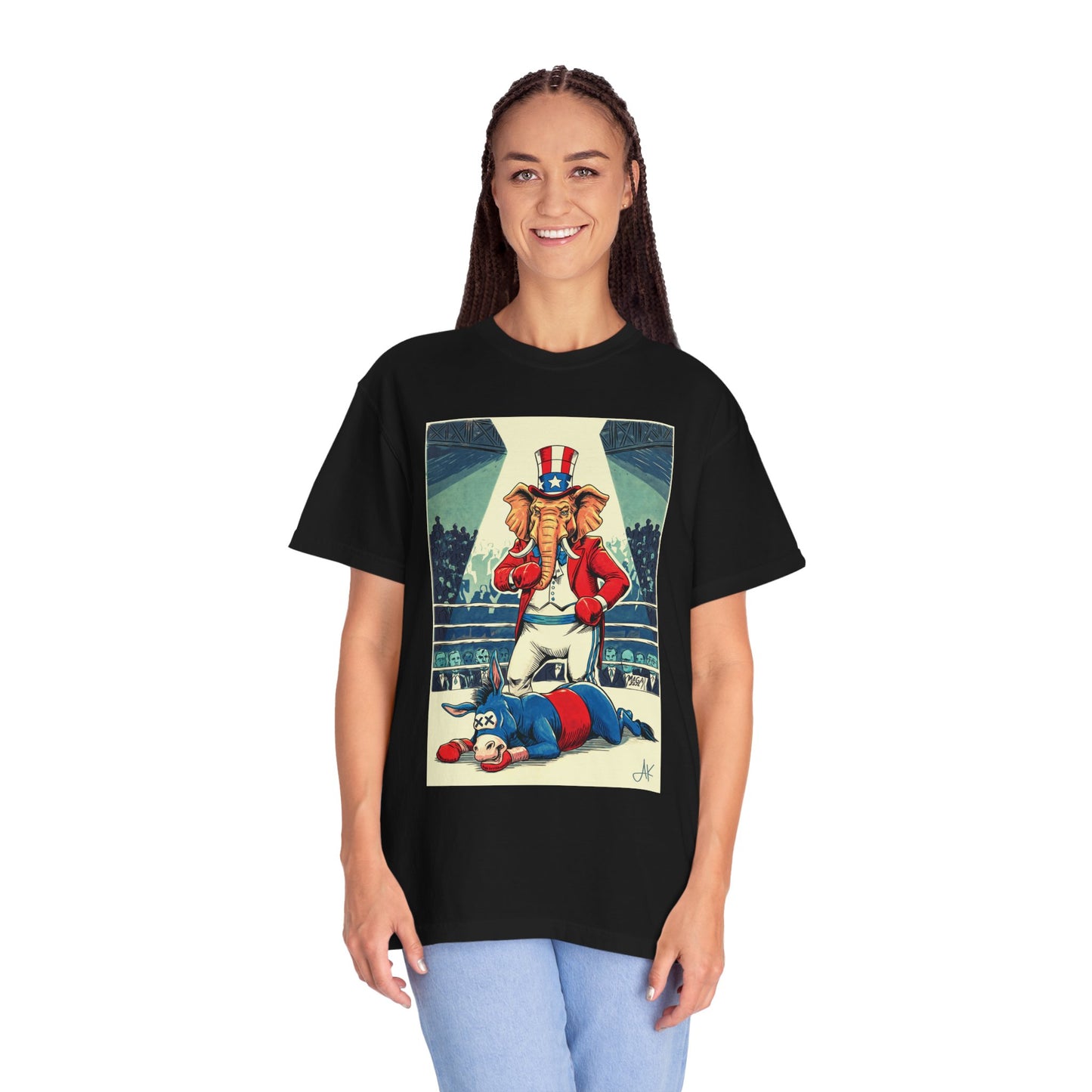 "Brutal Woke Knockout 2024", Unisex T-shirt (Dark Colors)