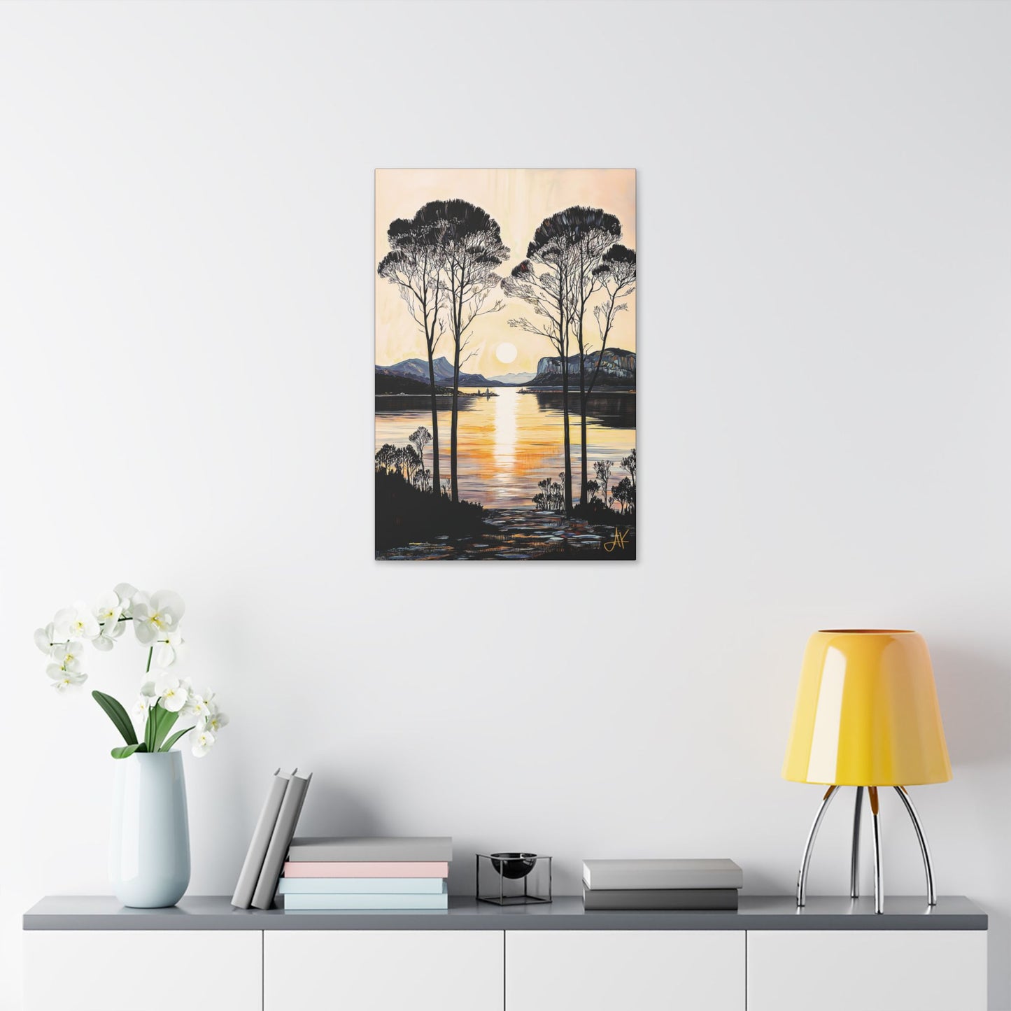 "Gentle Sound", Stretched Classic Canvas Fine Art Print
