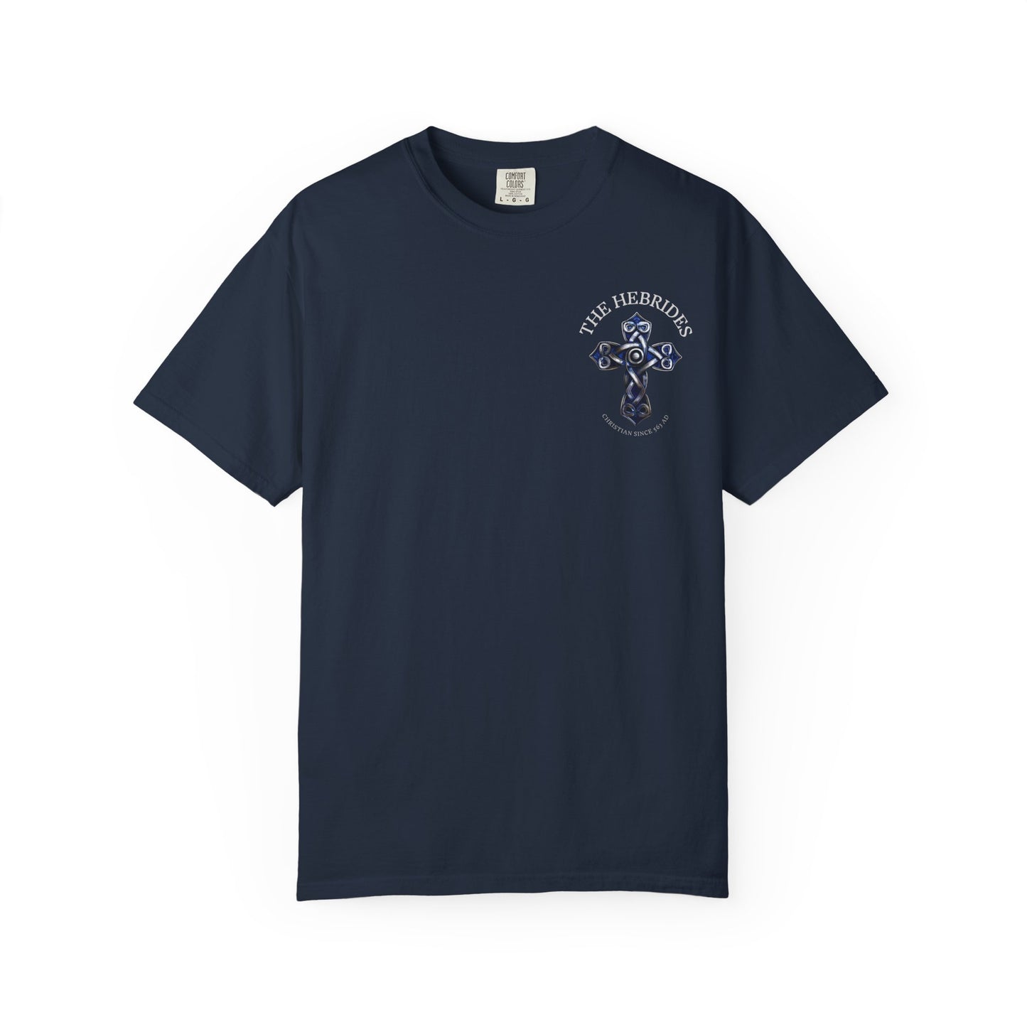 "The Hebrides - Christian since 563 AD", Unisex T-shirt