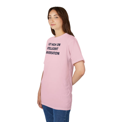 "Intelligent Conversation", Unisex T-shirt (No Need To Blush)