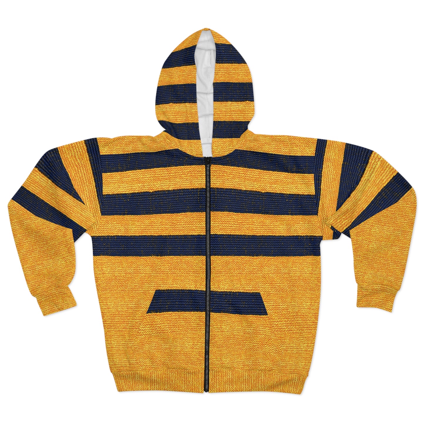 "Triple Ensign", Unisex Wearable Art Zip Hoodie