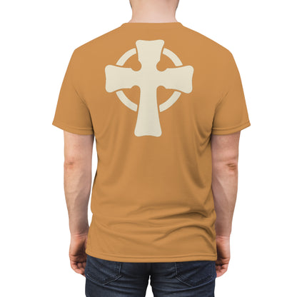 "Retro Jesus", Unisex T-shirt (Saffron Strands)