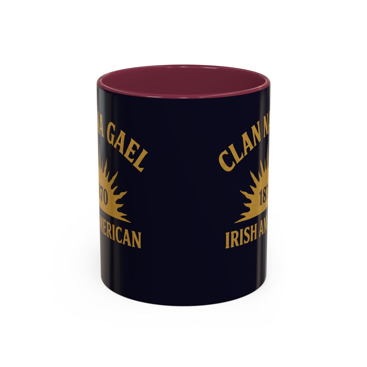 "Clan na Gael - Irish American", Colorful Mugs (11oz, 15oz) (Black Rock Blue)