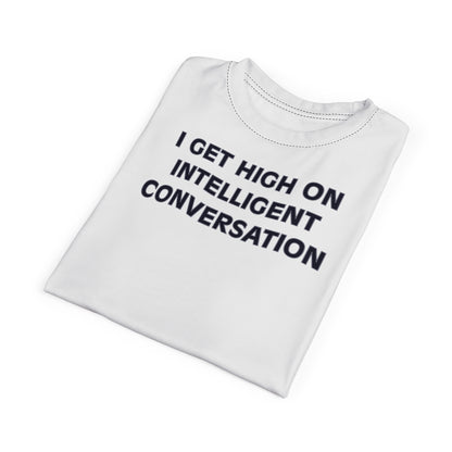 "Intelligent Conversation", Unisex T-shirt (White)