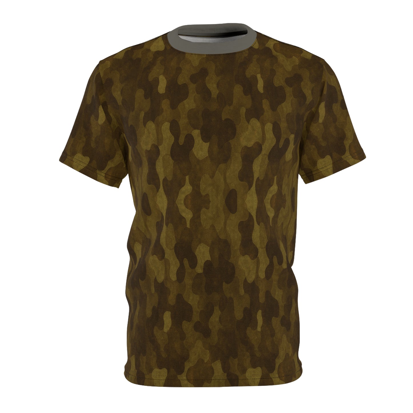 "Swamp Recon Camouflage", Unisex Tee (Mistroot Grey Collar)