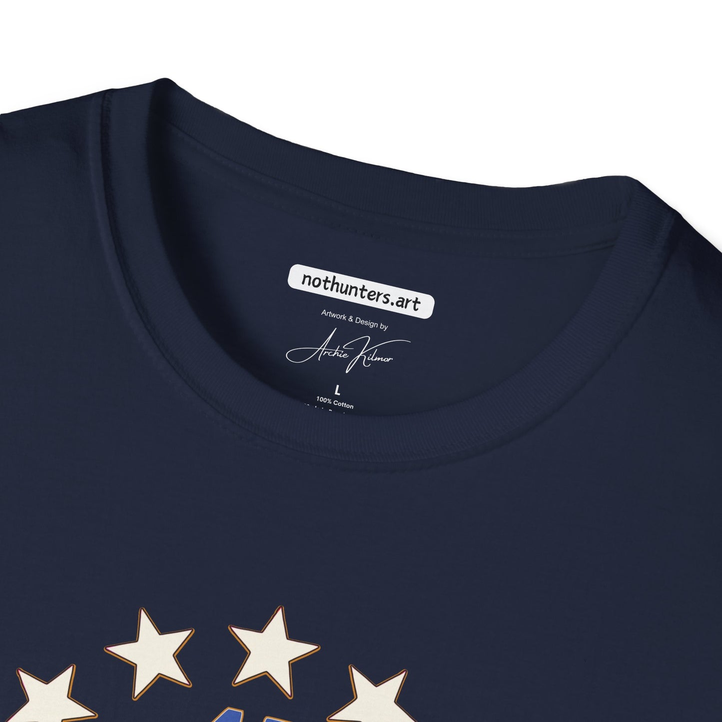 "Trump 45-47 Circle of Stars", Unisex Softstyle T-Shirt
