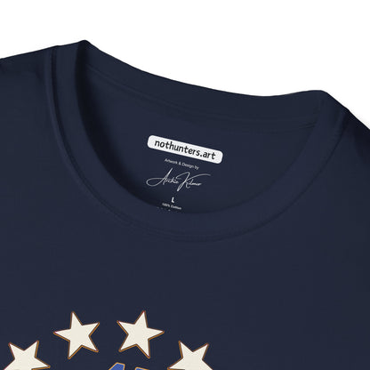 "Trump 45-47 Circle of Stars", Unisex Softstyle T-Shirt