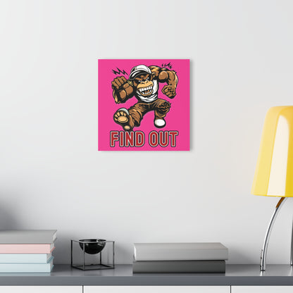 "Find Out", Acrylic Wall Prints (French Cleat Hanging) (Fluorescent Hot Pink)