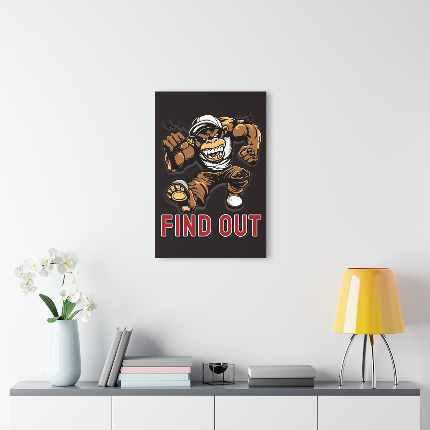 "Find Out", Acrylic Wall Prints (French Cleat Hanging) (Licorice Black)
