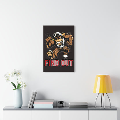 "Find Out", Acrylic Wall Prints (French Cleat Hanging) (Licorice Black)