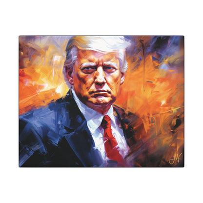 "Trump Portrait No. 9", Stretched Matte Canvas Fine Art Print
