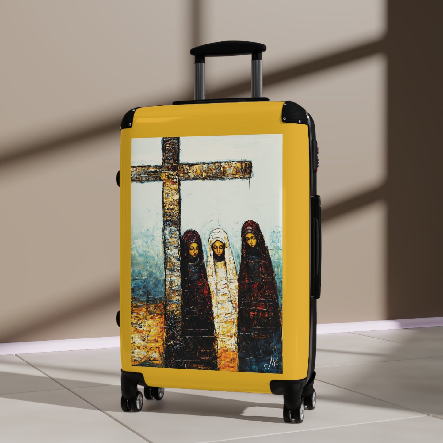 "At-the-Foot of the Cross - John 19:25", Suitcases (Yellow)