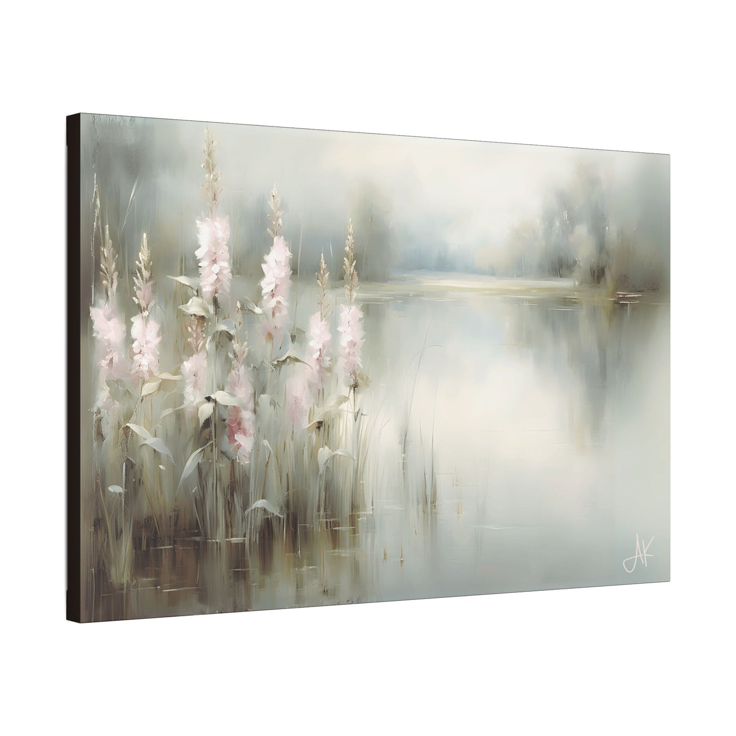 "Pink Rushes", Fine Art Classic Stretched Canvas