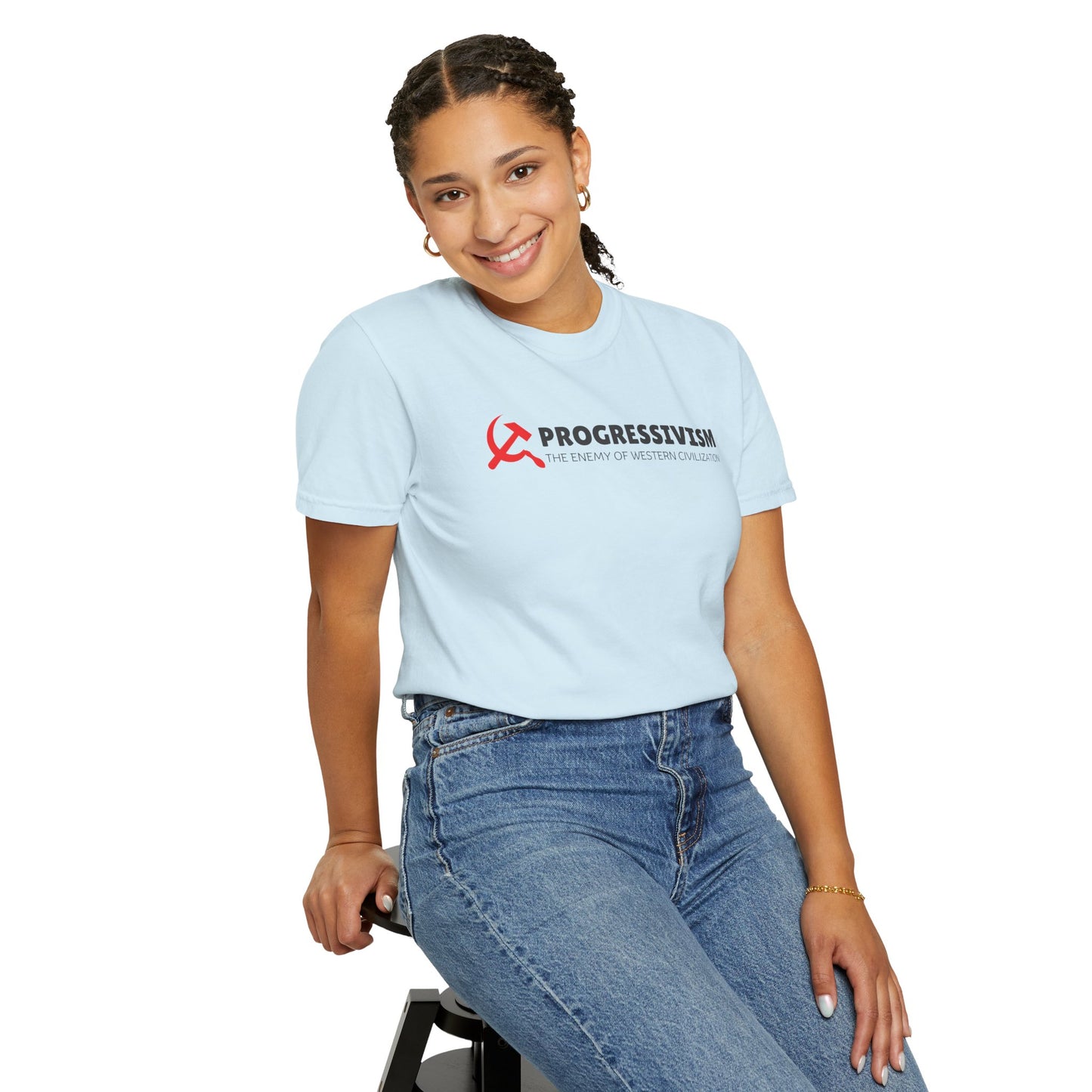 "Progressivism - Enemy of Western Civilization", Unisex T-shirt (Light Colors)