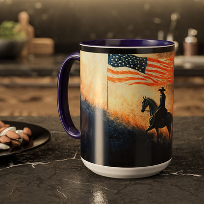 "Liberty under God", Colorful Mugs (11oz, 15oz)