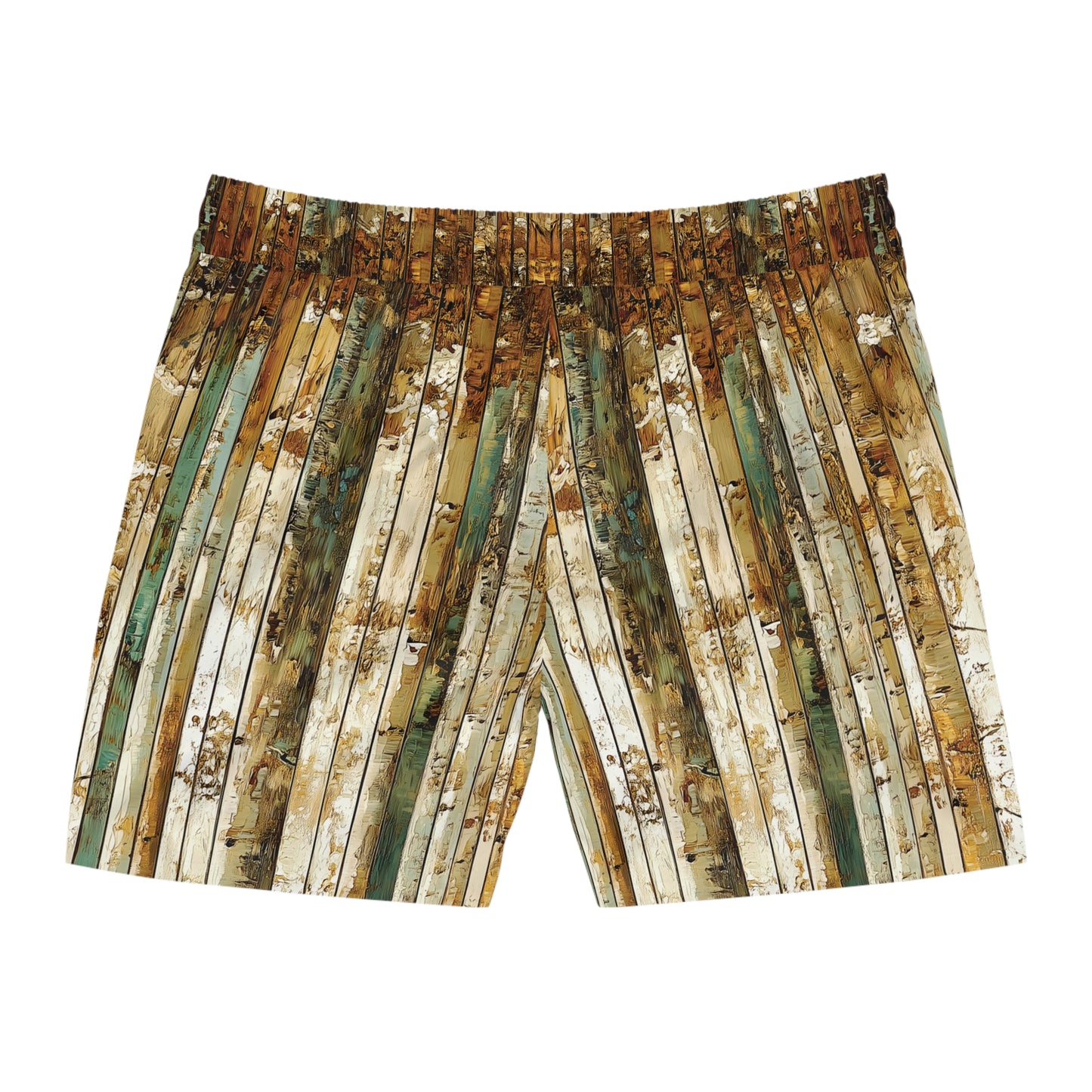 "Aspen Forest", Men's Mid-Length Swim Shorts