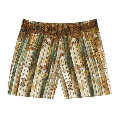 "Aspen Forest", Men's Mid-Length Swim Shorts