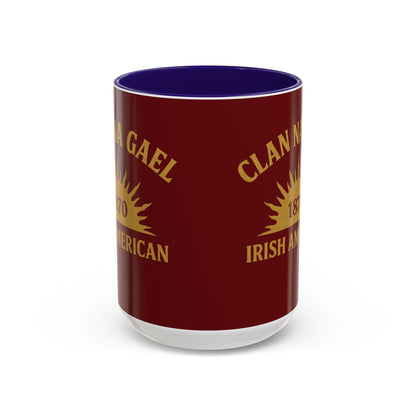 "Clan na Gael - Irish American", Colorful Mugs (11oz, 15oz) (Palladius Red)