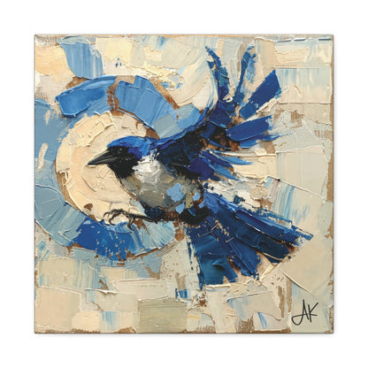 "Liberty Blue Bird", Fine Art Matte Canvas, Stretched, 1.25"