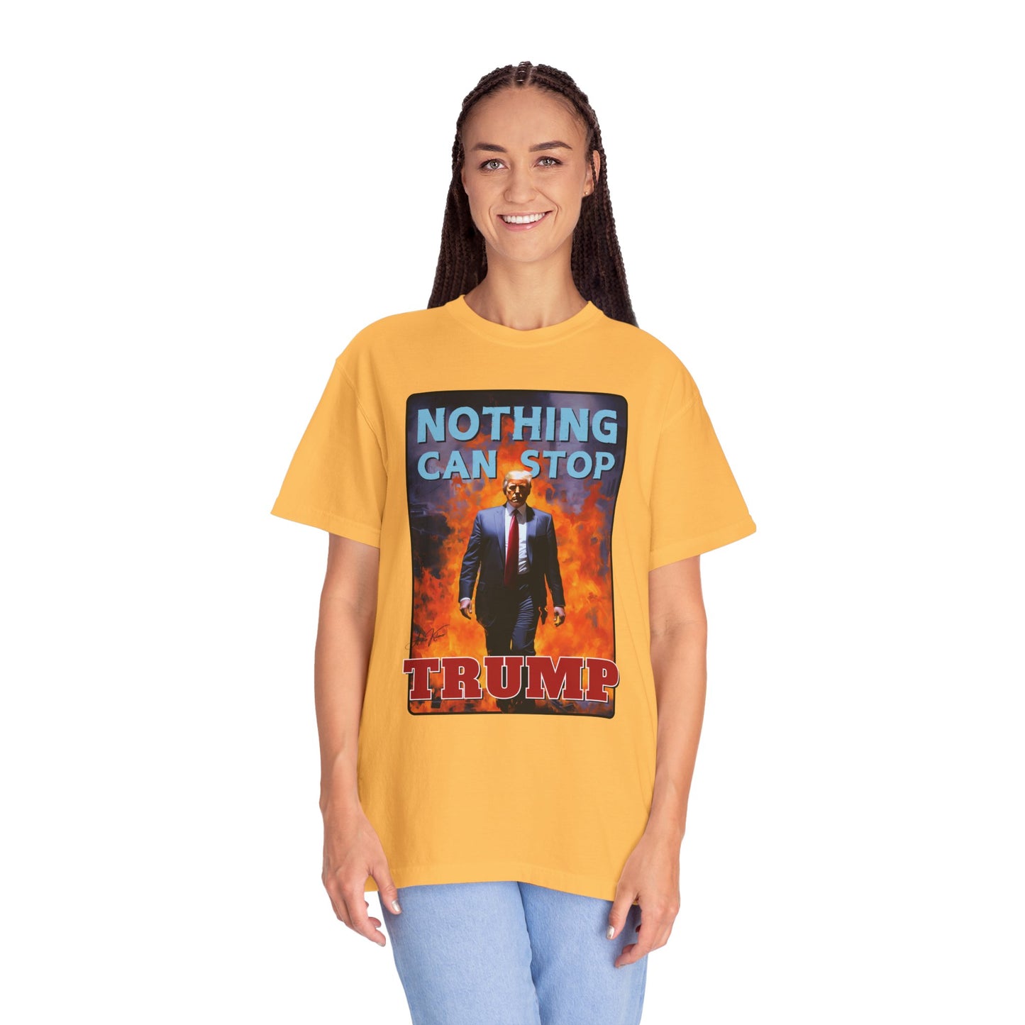 "Nothing Can Stop Trump", Unisex T-shirt (Light Colors)