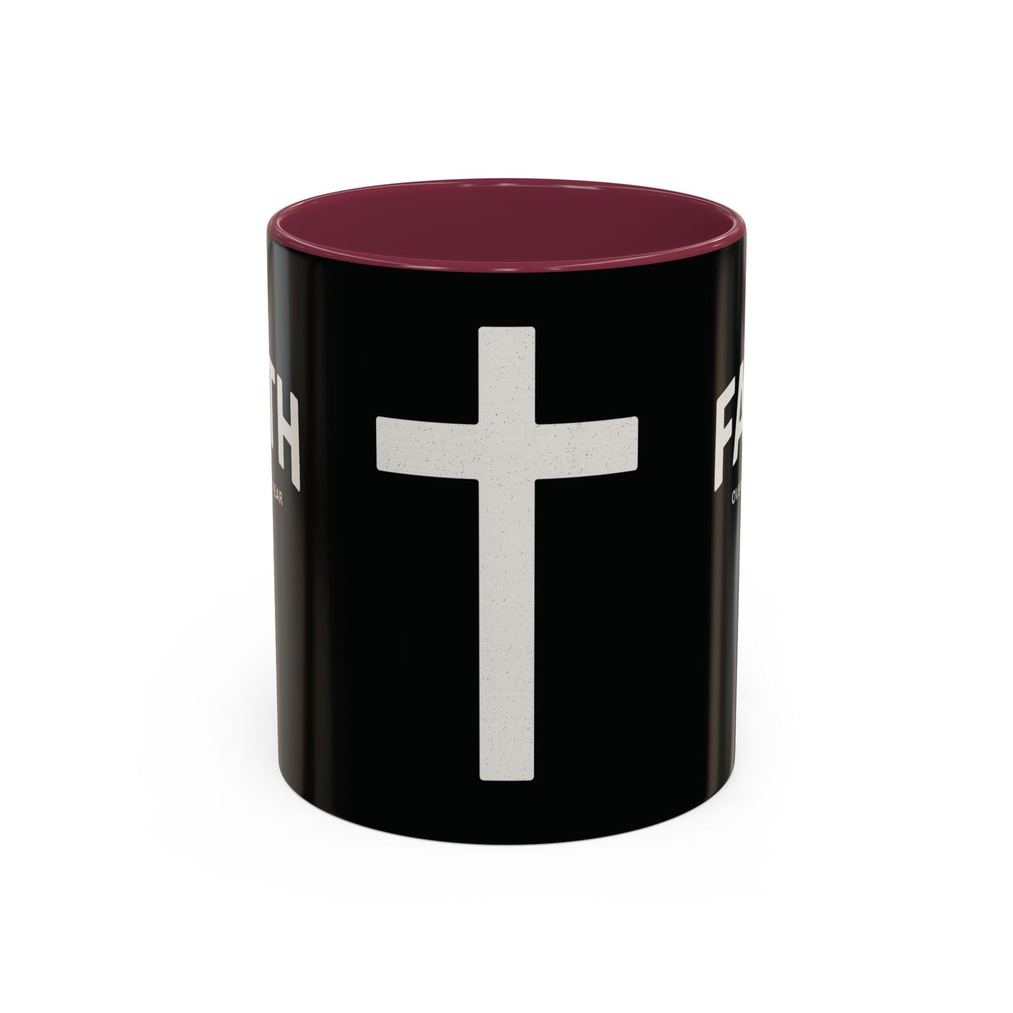 "Faith Overcomes Fear", Colorful Mugs (11oz, 15oz)