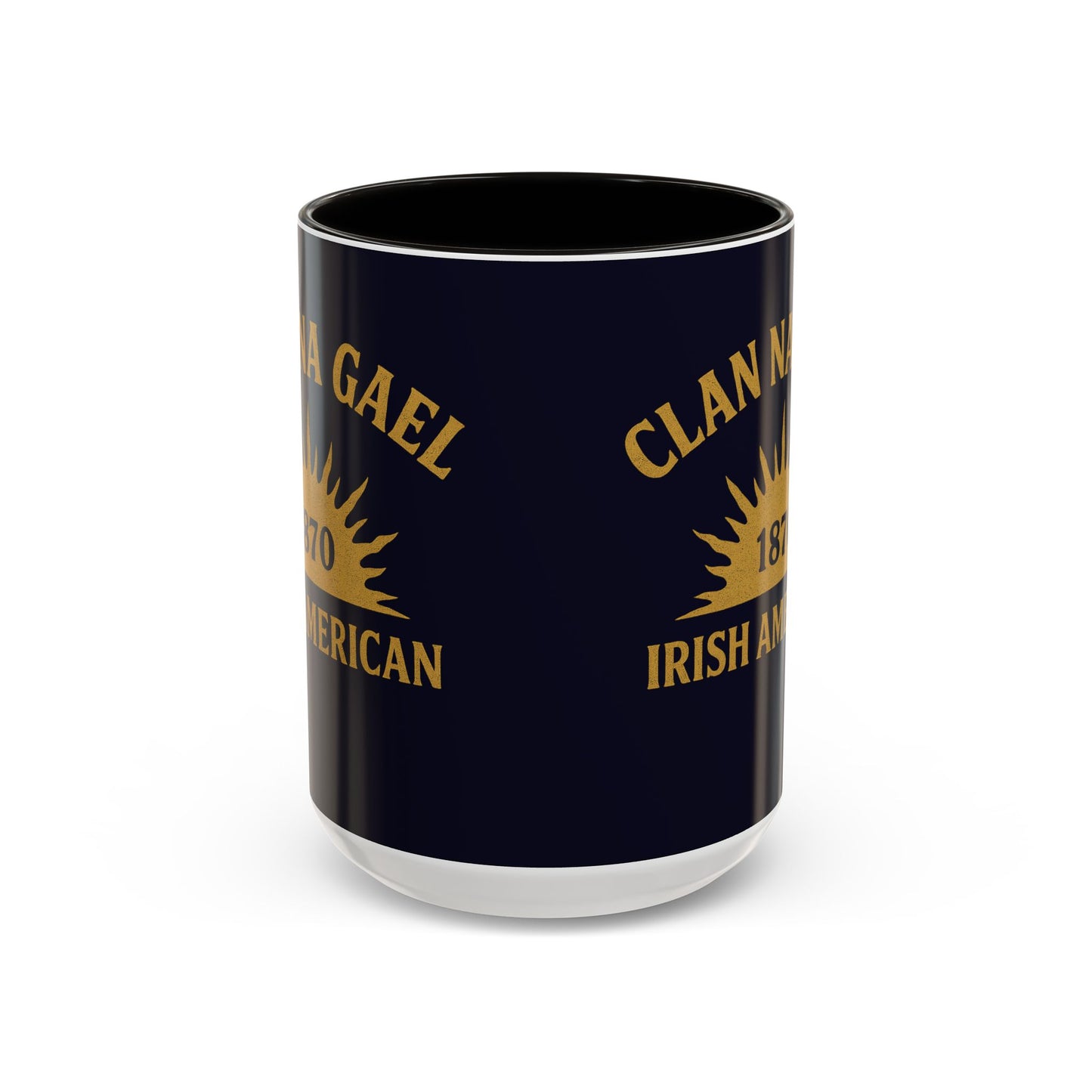 "Clan na Gael - Irish American", Colorful Mugs (11oz, 15oz) (Black Rock Blue)