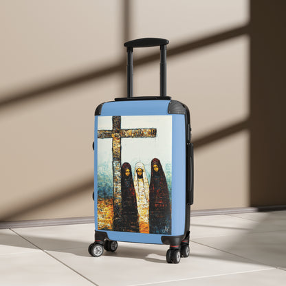 "At-the-Foot of the Cross - John 19:25", Suitcases (Light Blue)