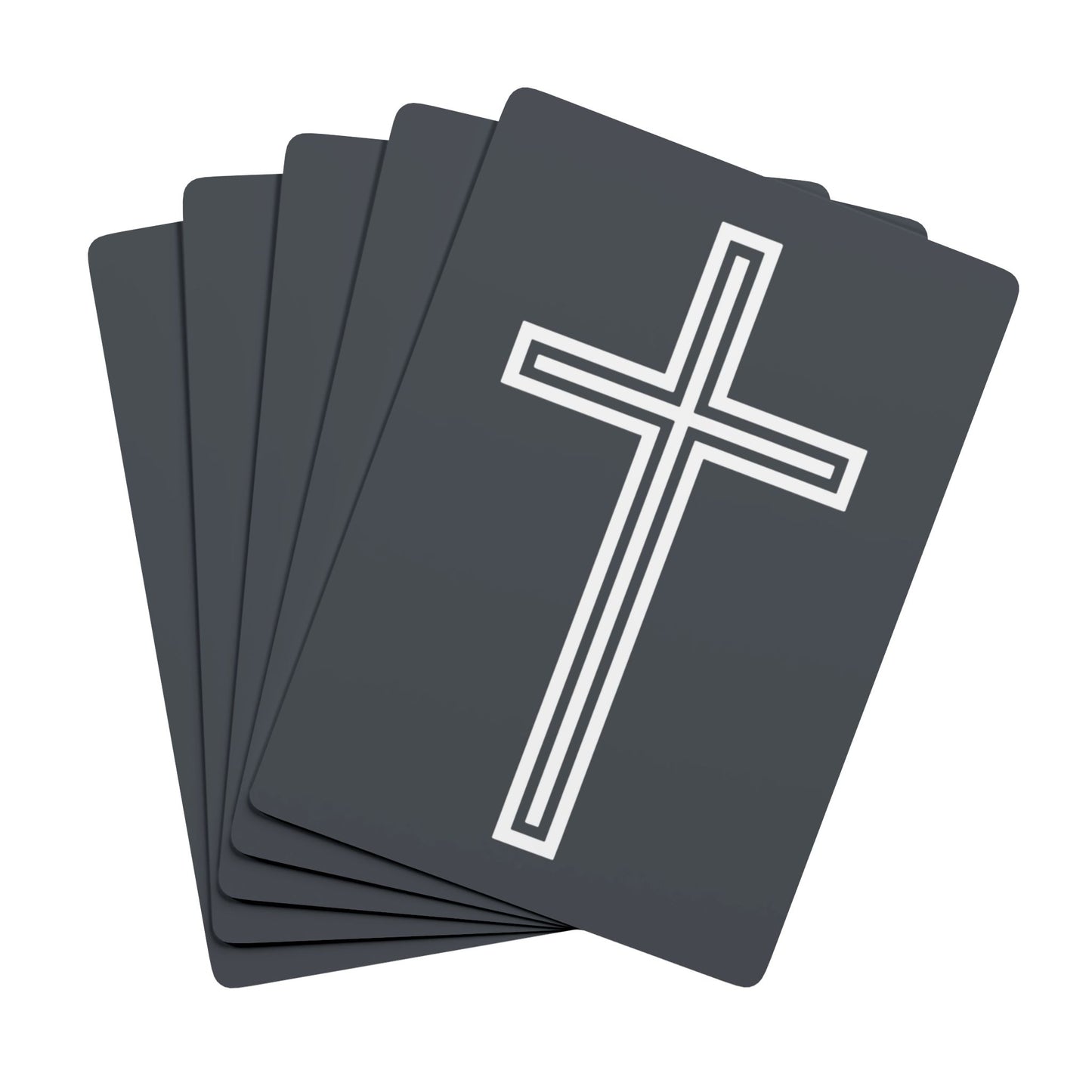 "A Simple Cross", Chrsitian Playing Cards (Hebridean Grey)