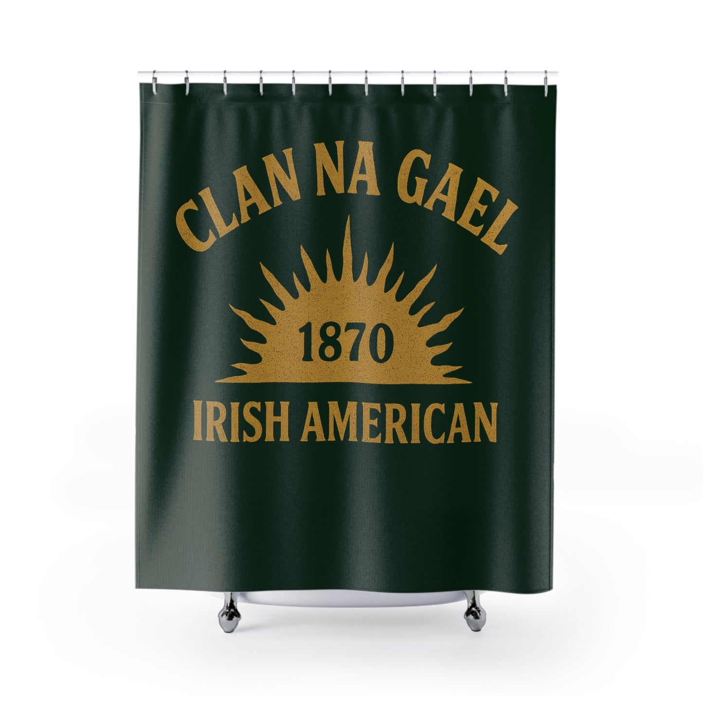 "Clan na Gael - Irish American", Shower Curtains (Fenian Green)
