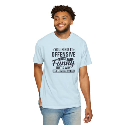 "Happier Than You", Unisex T-shirt (White and light colors)